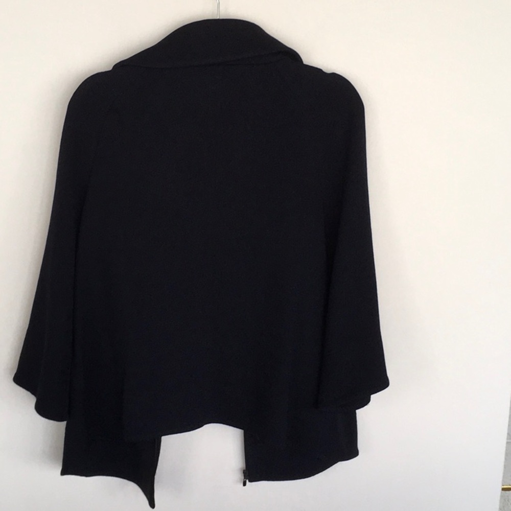 St. John Collection Vintage Black Women's Zipper Sweater - Picture 3 of 8